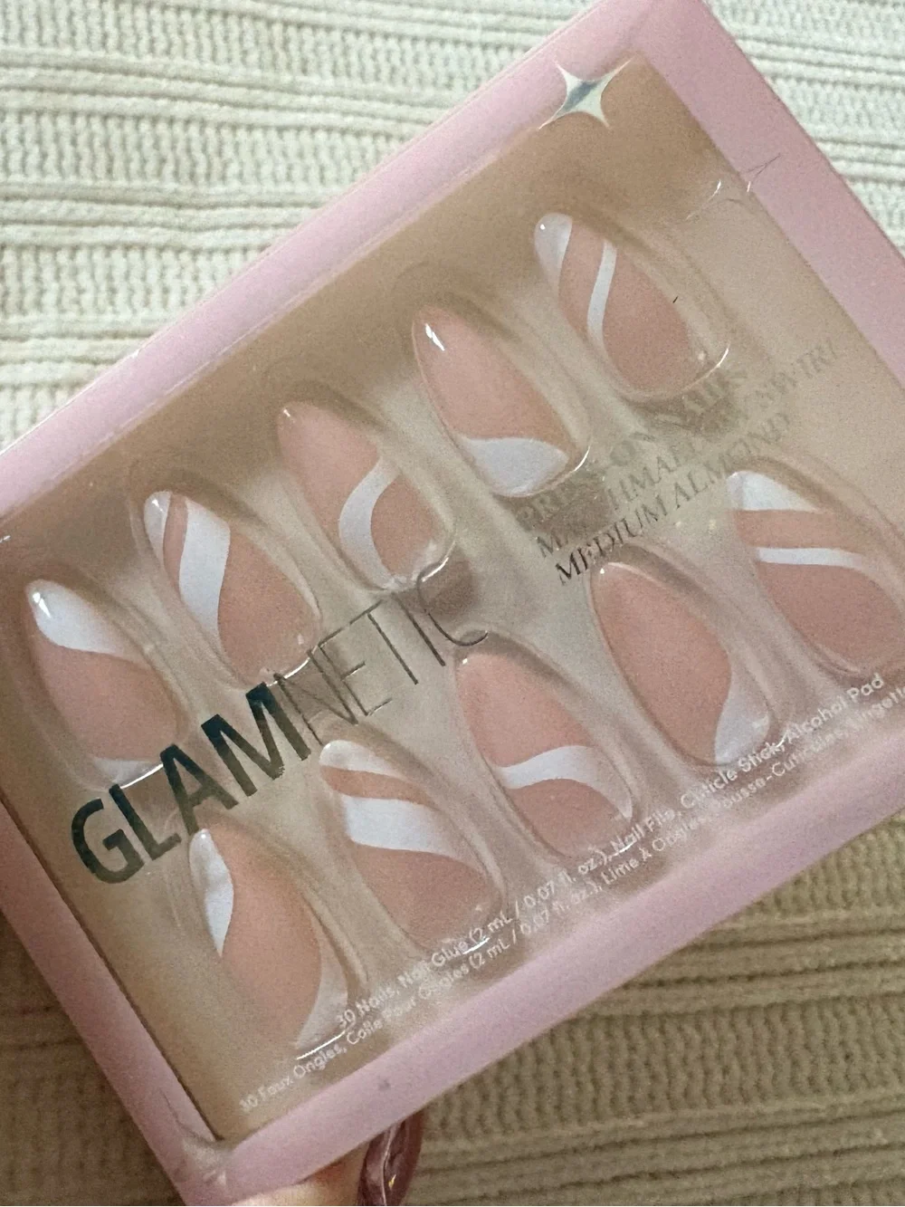 Glamnetic nails white base